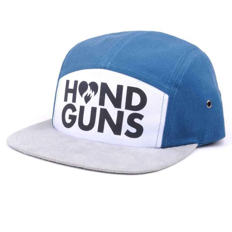 5-Panel Caps — custom manufactured to your logo