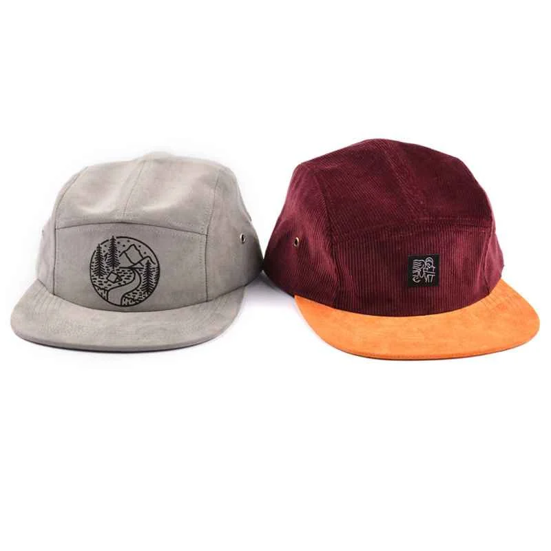 5-Panel Caps — custom manufactured to your logo