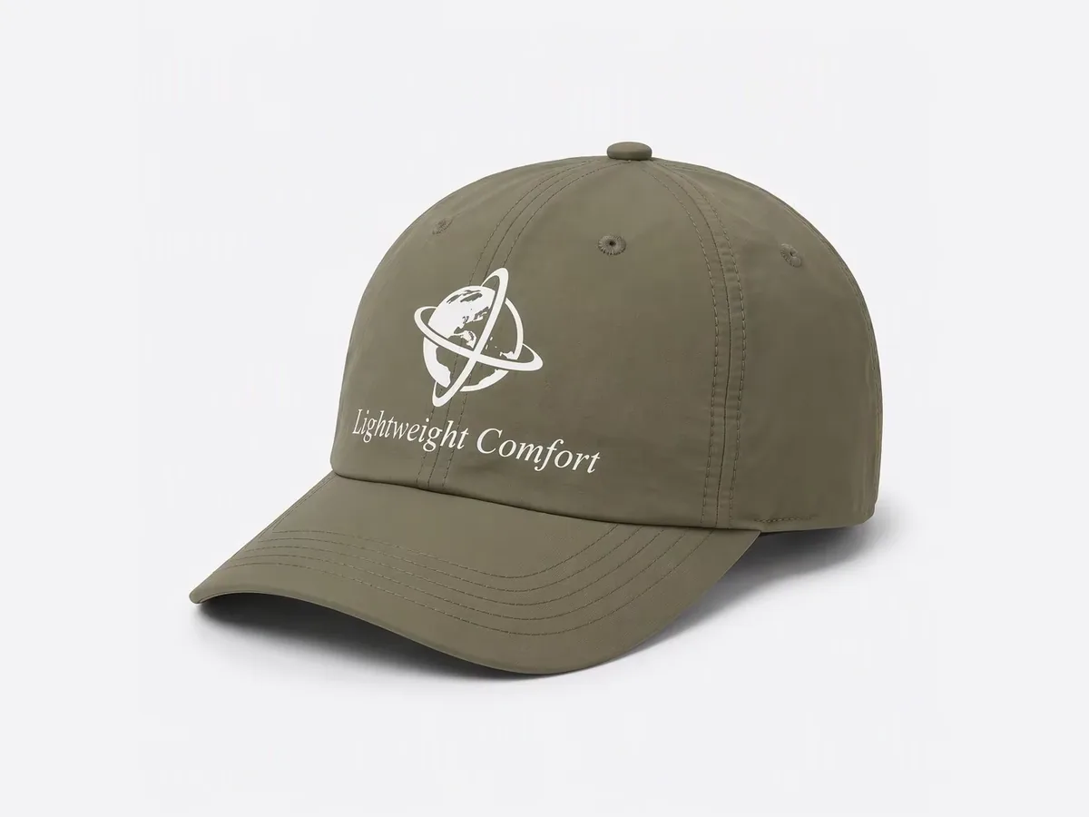 Screen print logo on custom hats